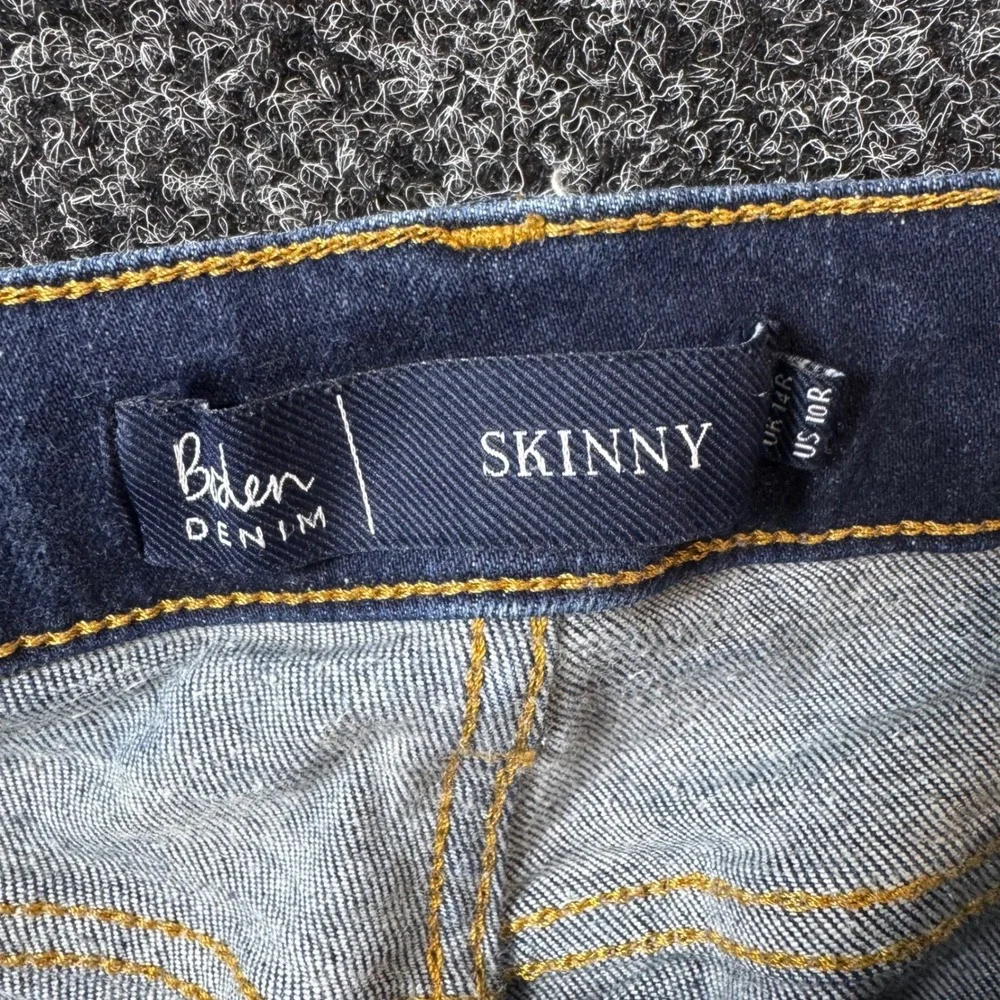 Boden Denim Skinny Jeans Womens 10R Dark Wash Blue Stretch Mid Rise Five Pocket